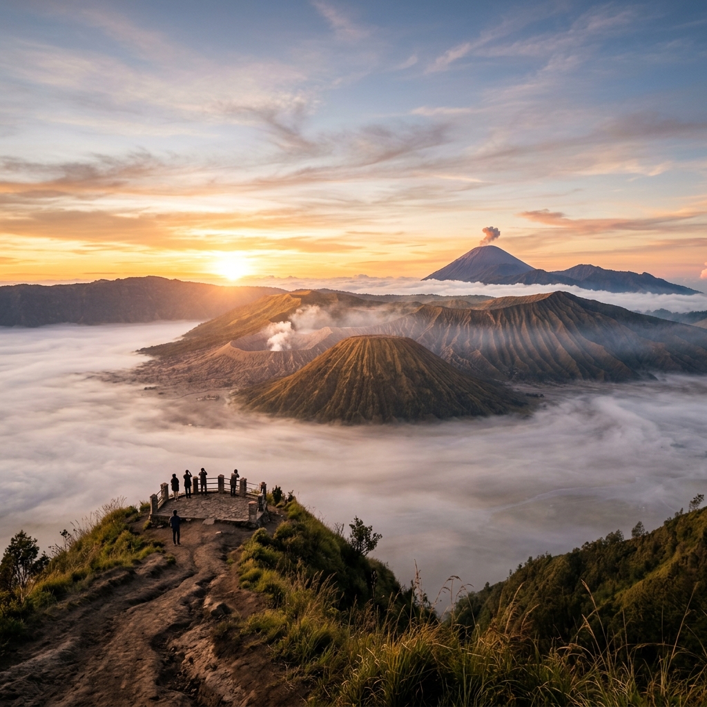 布罗莫火山日出
一次看懂东爪哇的震撼